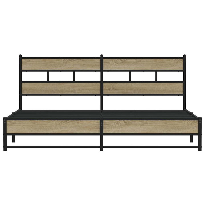 sengeramme uden madras 180x200 cm metal sonoma-eg