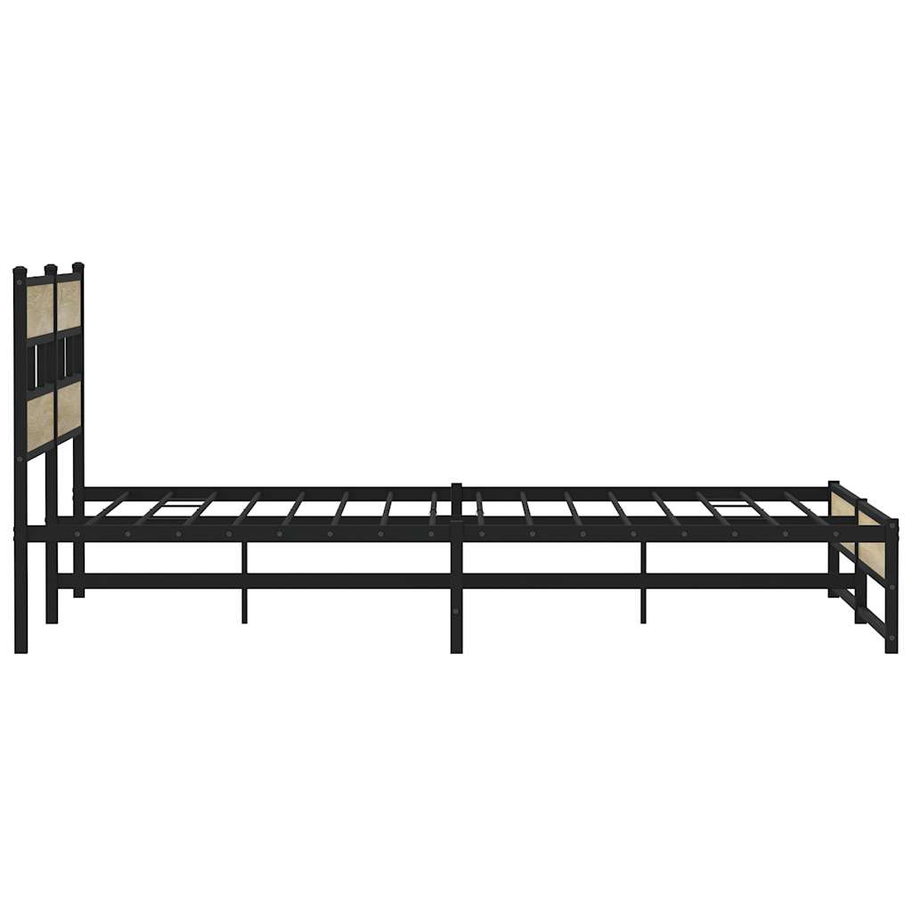 sengeramme uden madras 183x213 cm metal sonoma-eg