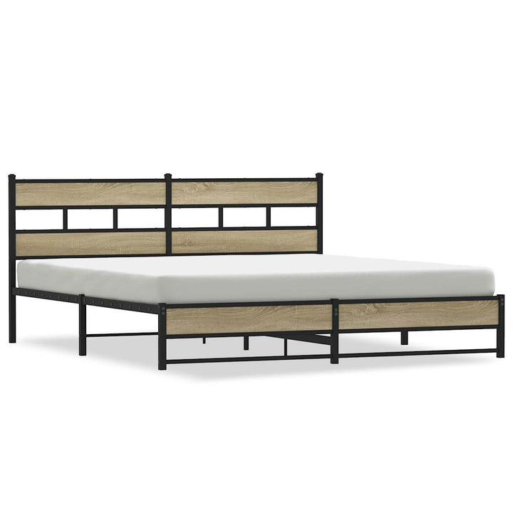 sengeramme uden madras 193x203 cm metal sonoma-eg