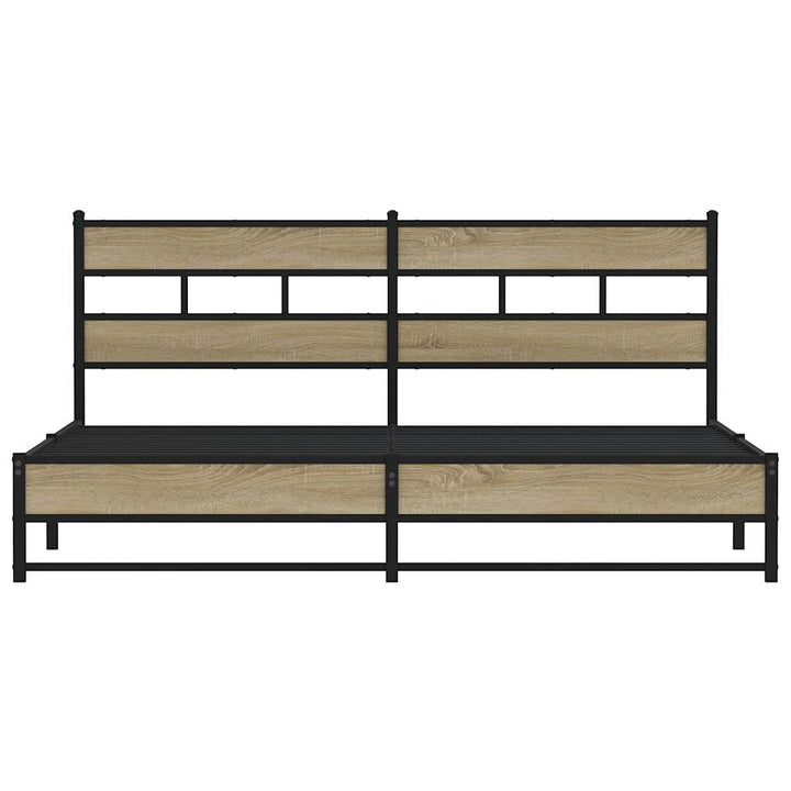 sengeramme uden madras 193x203 cm metal sonoma-eg