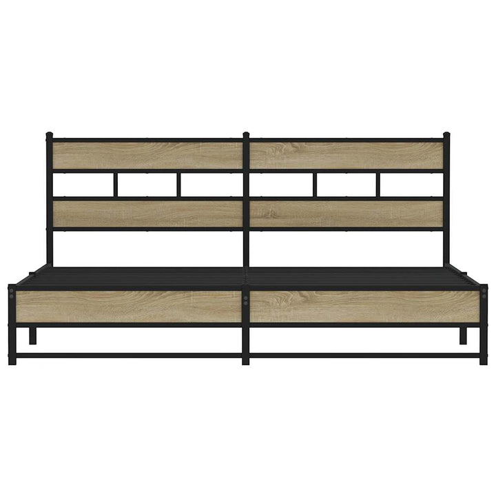 sengeramme uden madras 200x200 cm metal sonoma-eg