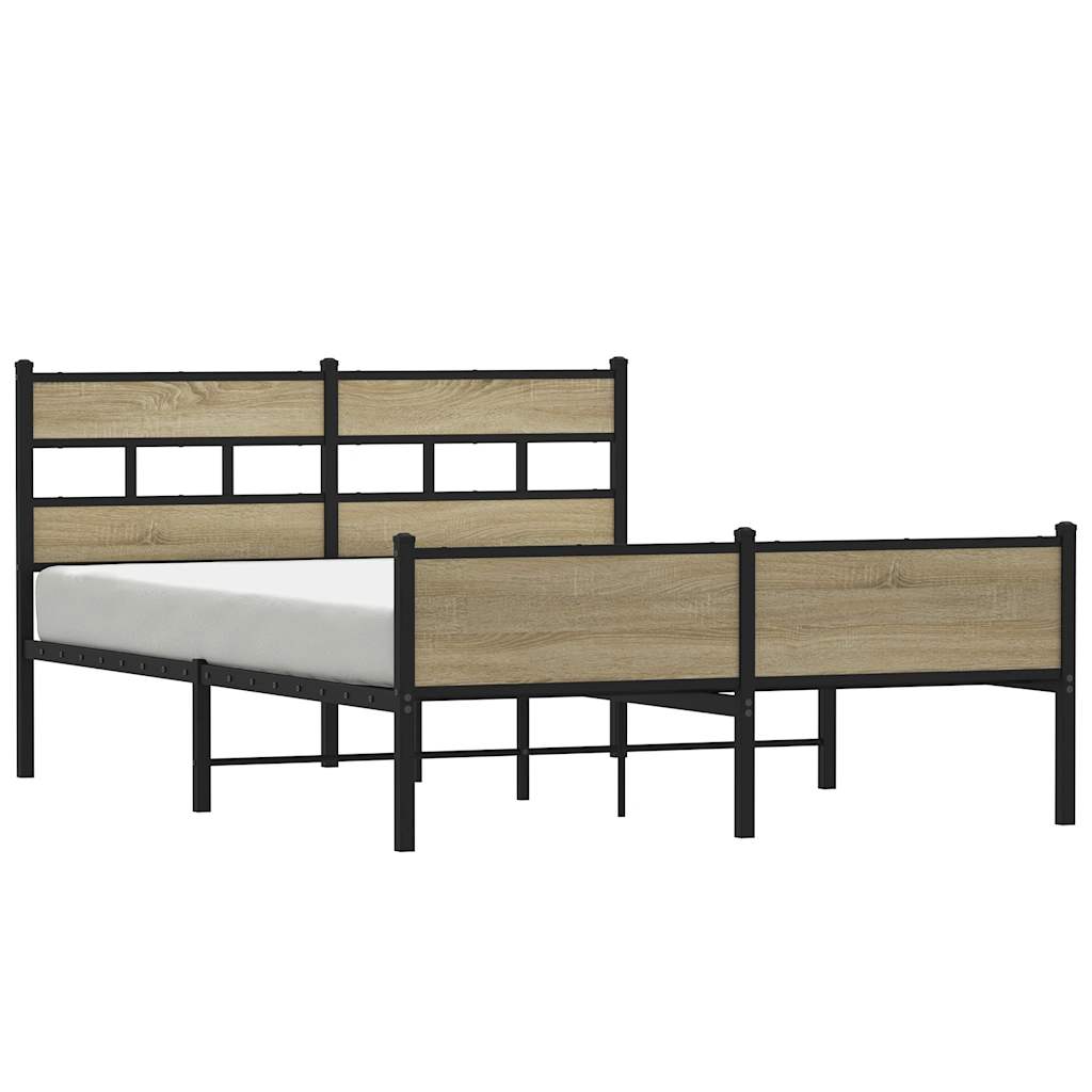 sengeramme uden madras 160x200 cm metal sonoma-eg