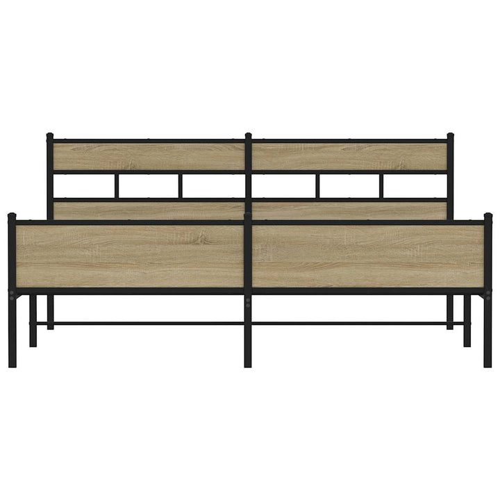 sengeramme uden madras 180x200 cm metal sonoma-eg