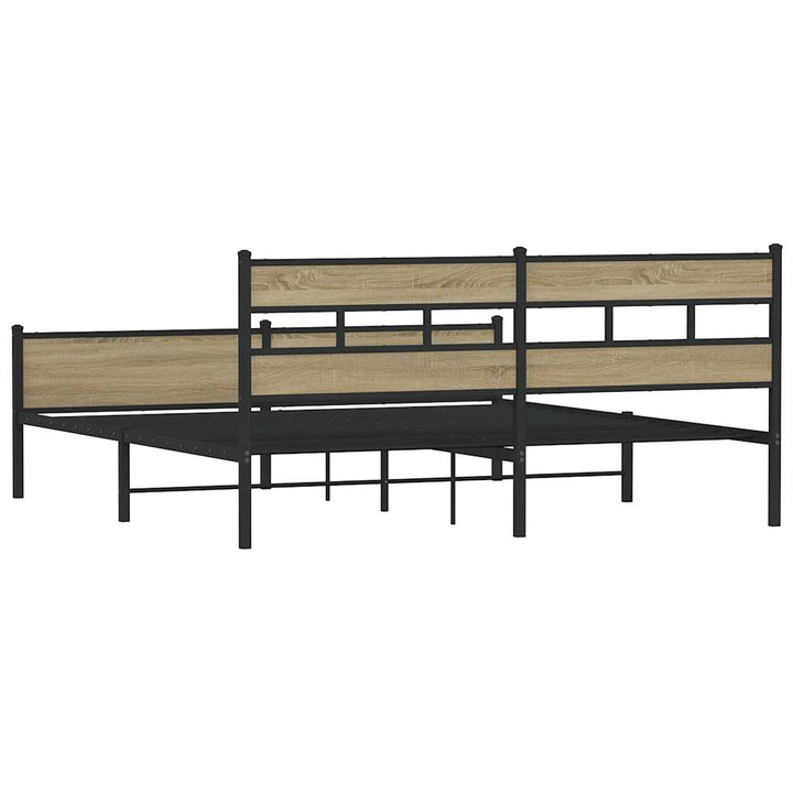 sengeramme uden madras 180x200 cm metal sonoma-eg