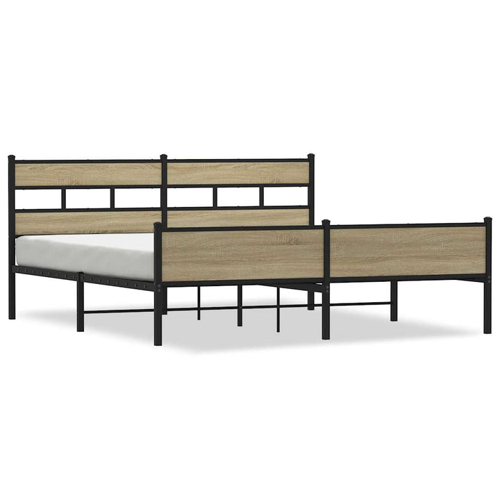 sengeramme uden madras 183x213 cm metal sonoma-eg