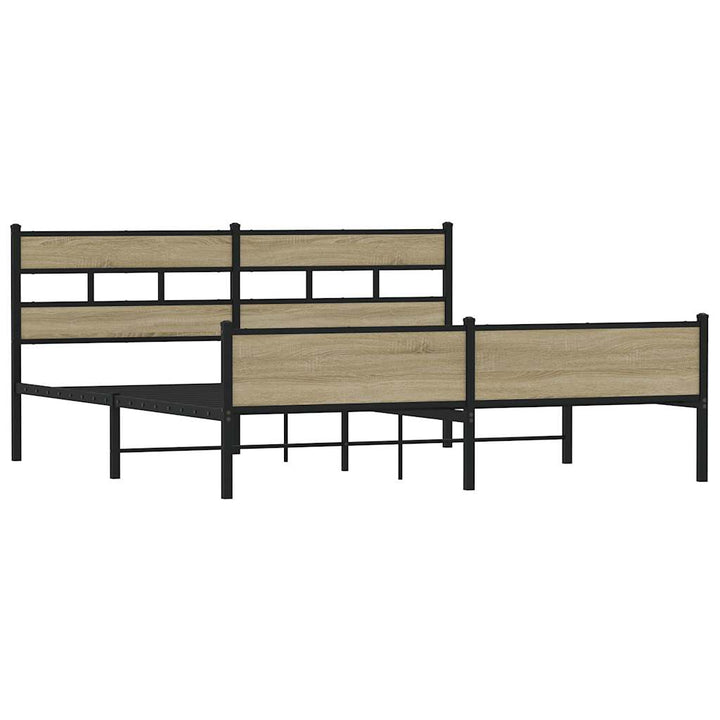 sengeramme uden madras 183x213 cm metal sonoma-eg