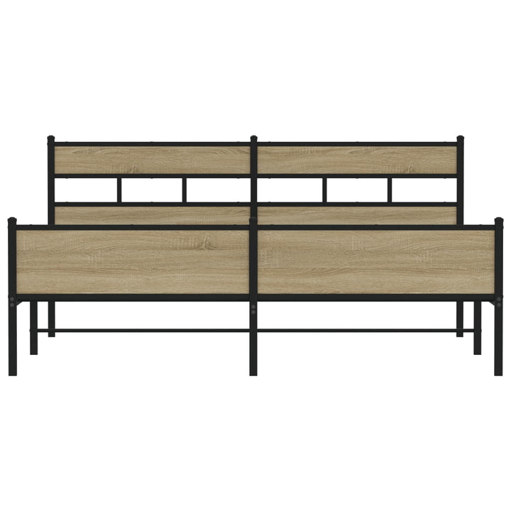 sengeramme uden madras 193x203 cm metal sonoma-eg
