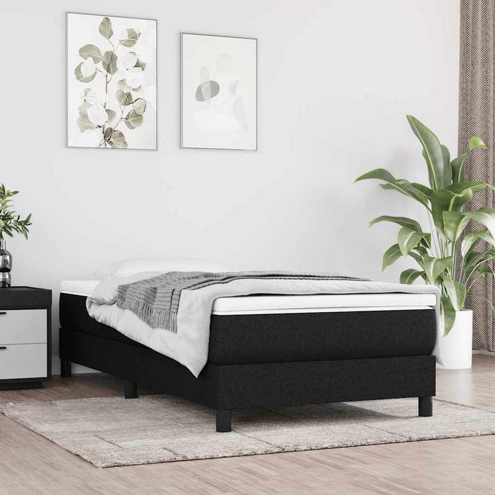 springmadras med pocketfjedre medium 80x160 cm til stof sort