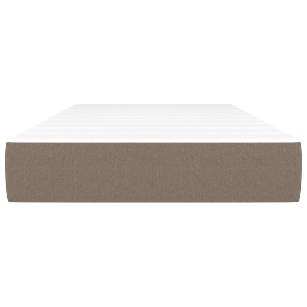 springmadras med pocketfjedre medium 80x160 cm til stof gråbrun