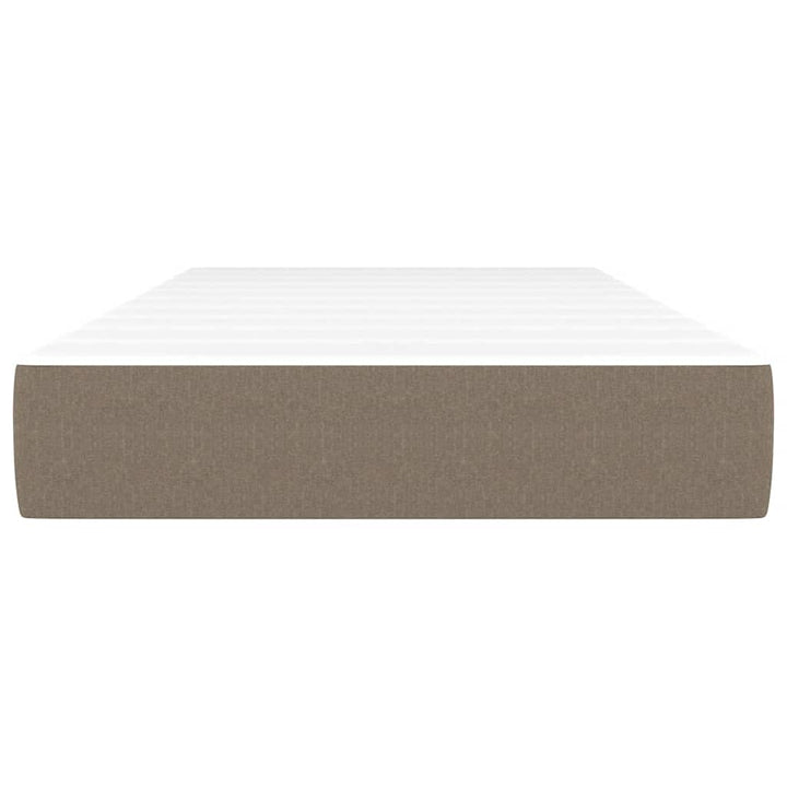 springmadras med pocketfjedre medium 80x160 cm til stof gråbrun