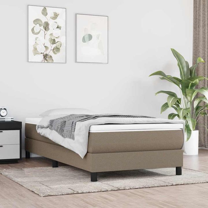 springmadras med pocketfjedre medium 80x160 cm til stof gråbrun