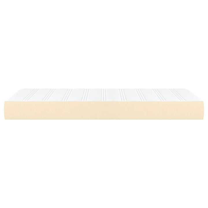 springmadras med pocketfjedre medium 80x160 cm til stof cremefarvet