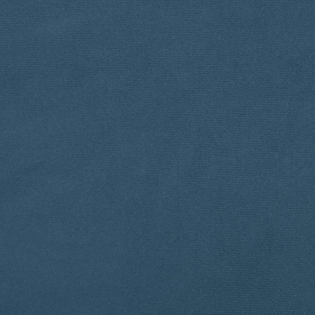 springmadras med pocketfjedre medium 80x160 cm til fløjl mørkeblå
