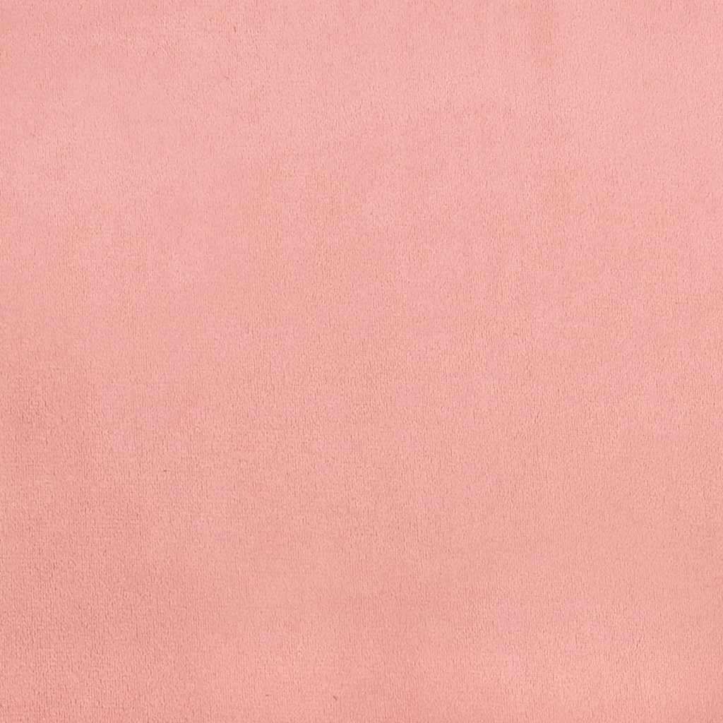 springmadras med pocketfjedre medium 80x160 cm til fløjl lyserød