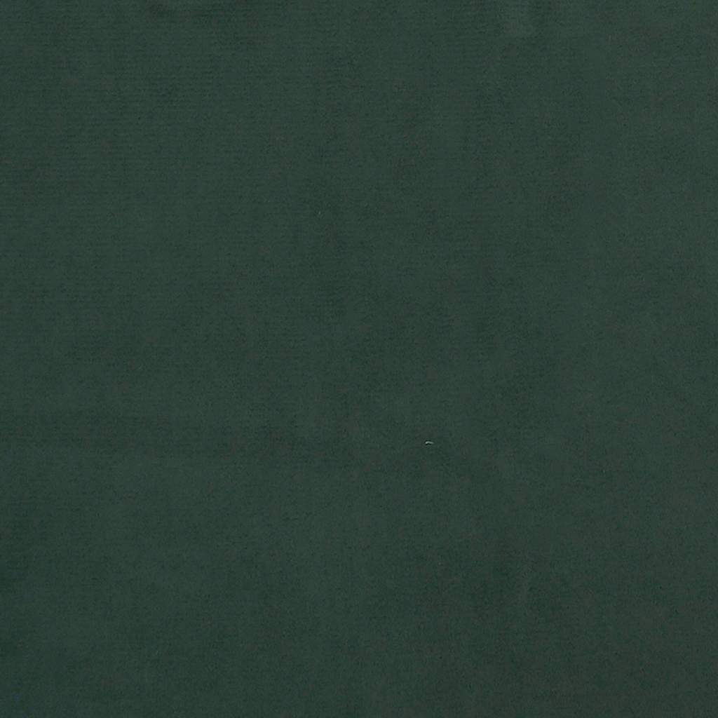 springmadras med pocketfjedre medium 80x210x20 cm fløjl mørkegrøn