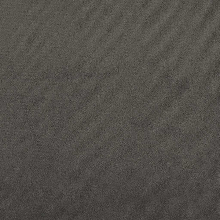springmadras med pocketfjedre medium 120x210x20 cm fløjl mørkegrå