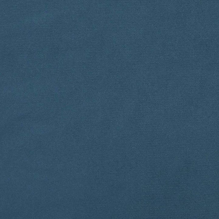 springmadras med pocketfjedre medium 120x210x20 cm fløjl mørkeblå