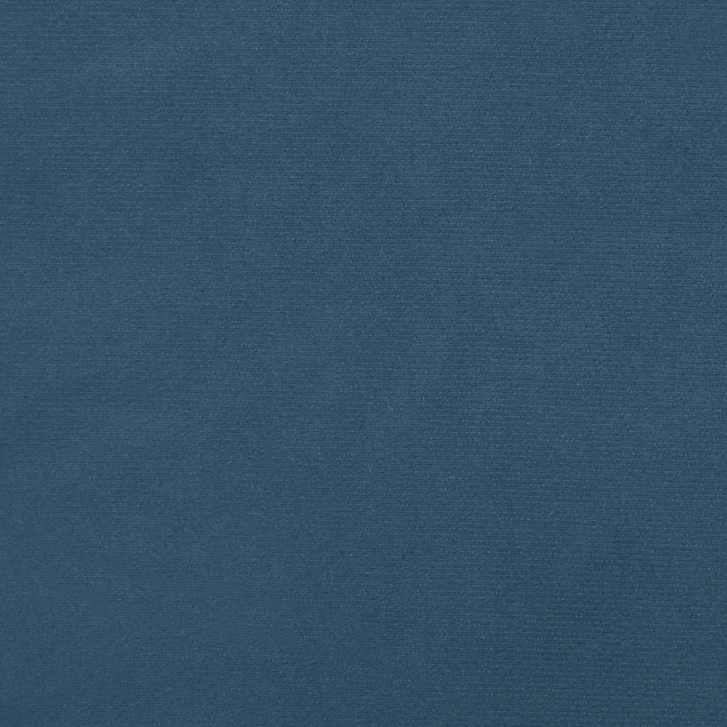springmadras med pocketfjedre medium 160x210x20 cm fløjl mørkeblå