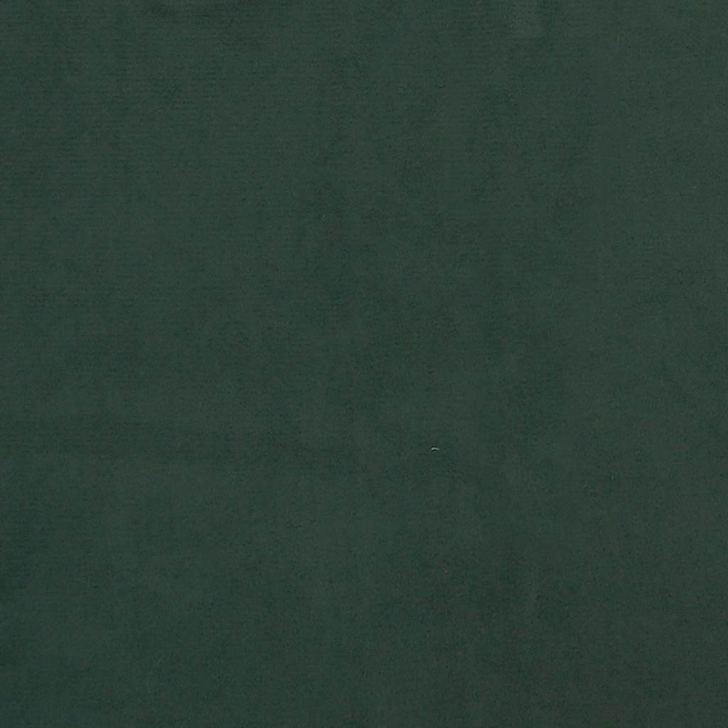 springmadras med pocketfjedre medium 90x220x20 cm fløjl mørkegrøn