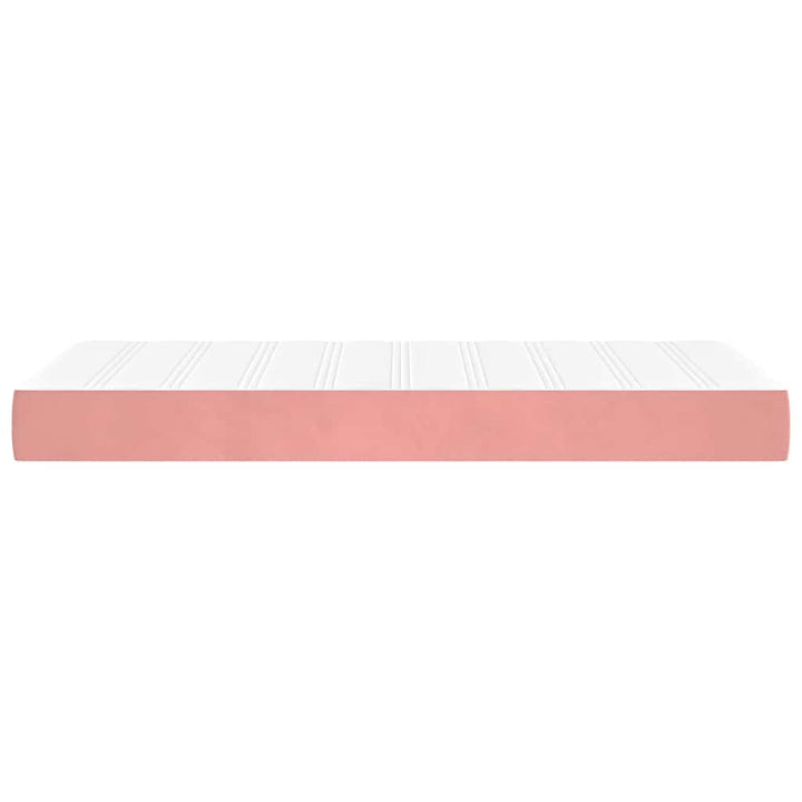 springmadras med pocketfjedre medium 90x220x20 cm fløjl pink