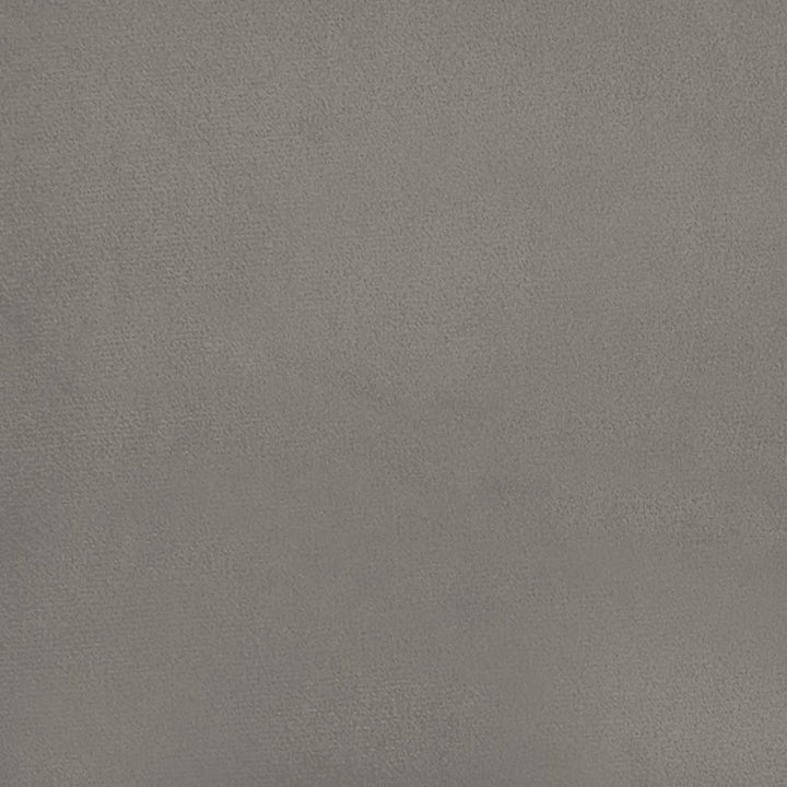 springmadras med pocketfjedre medium 100x220x20 cm fløjl lysegrå