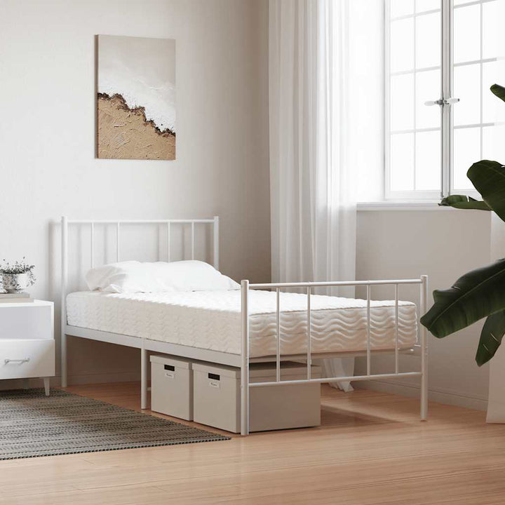 skummadras 90x220 cm hårdhed H2 H3 hvid