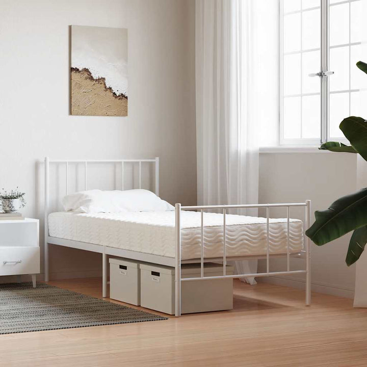 skummadras 100x220 cm hårdhed H2 H3 hvid