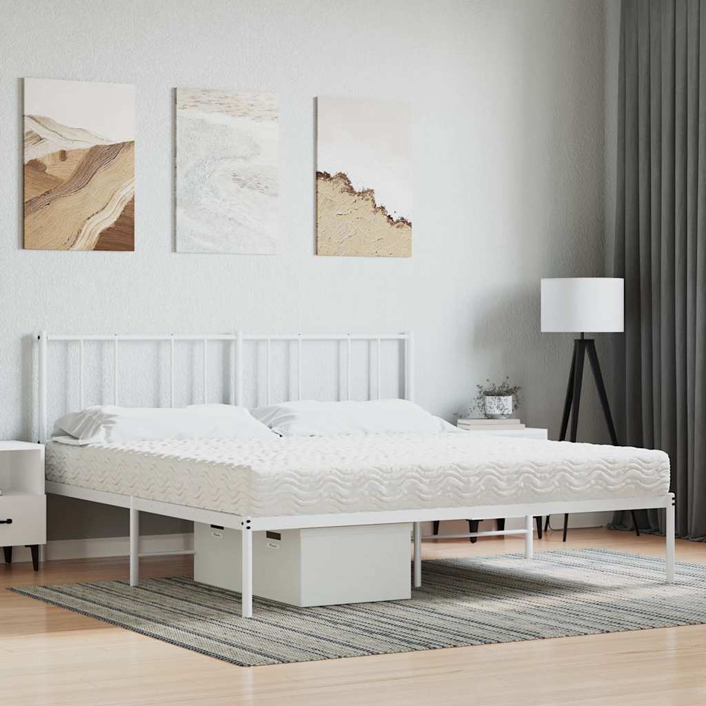 skummadras 200x220 cm hårdhed H2 H3 hvid