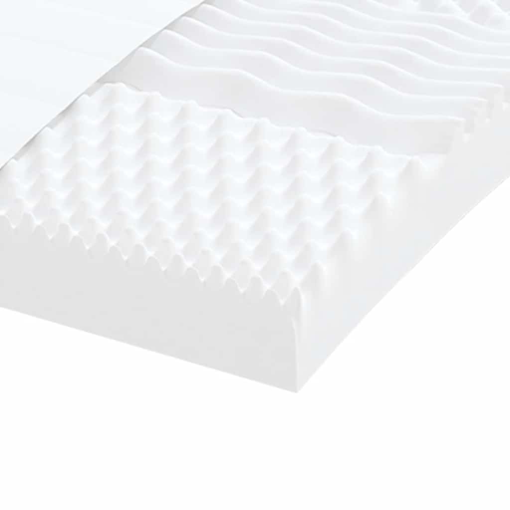 skummadras 140x210 cm 7 zoner hårdhed 20 ILD hvid