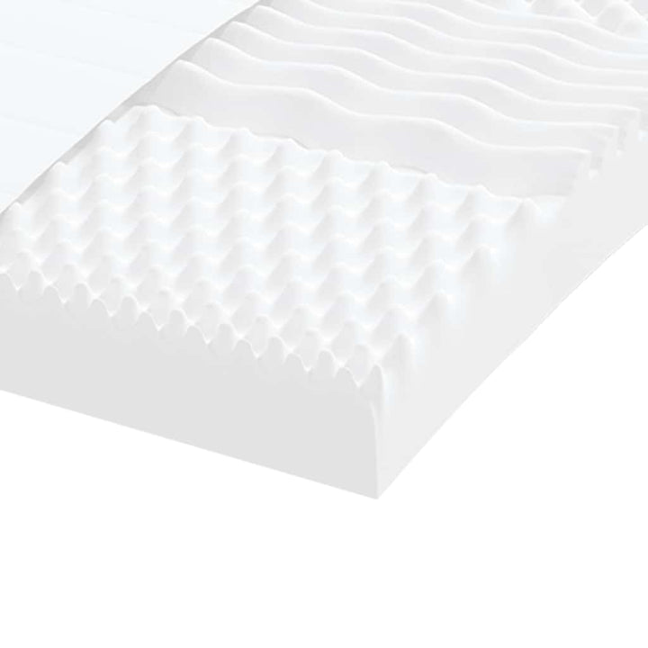 skummadras 80x220 cm 7 zoner hårdhed 20 ILD hvid