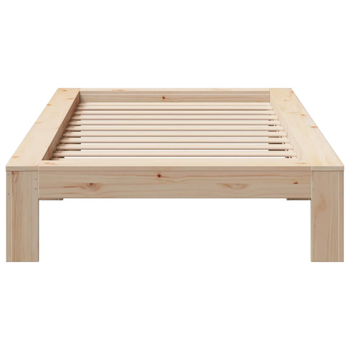 sengeramme uden madras 100x200 cm massivt fyrretræ