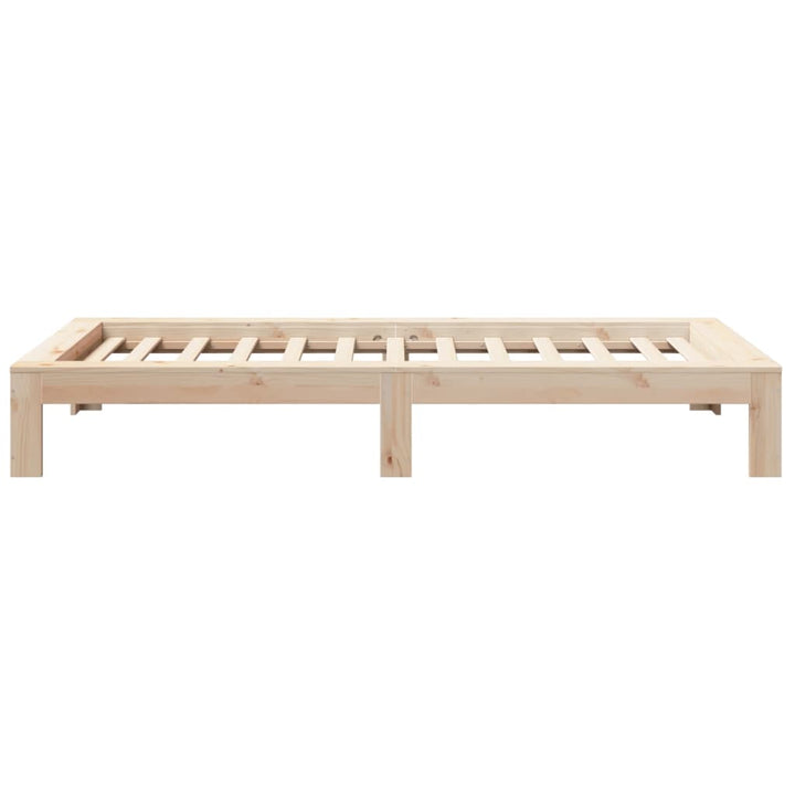 sengeramme uden madras 100x200 cm massivt fyrretræ