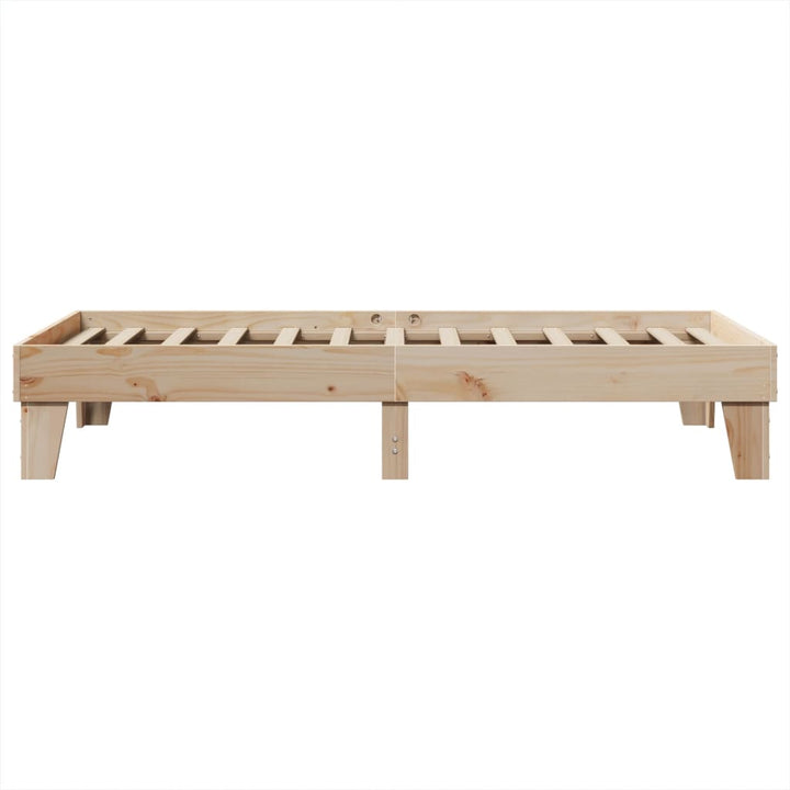 sengeramme uden madras 100x200 cm massivt fyrretræ