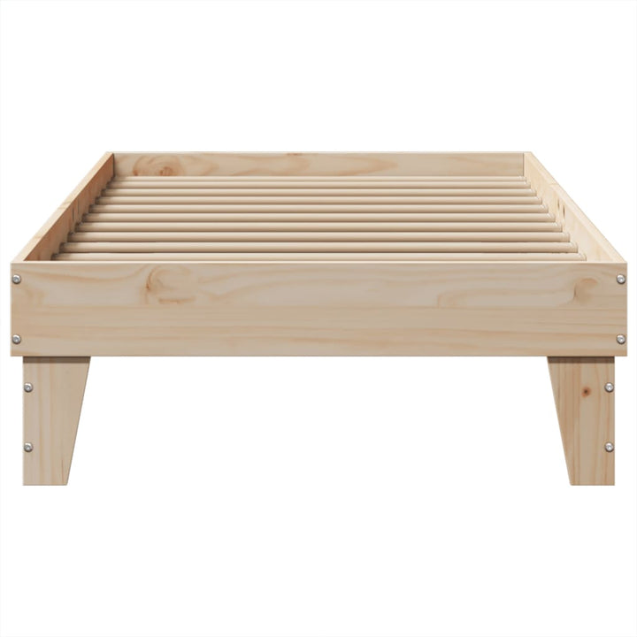 sengeramme uden madras 90x190 cm massivt fyrretræ