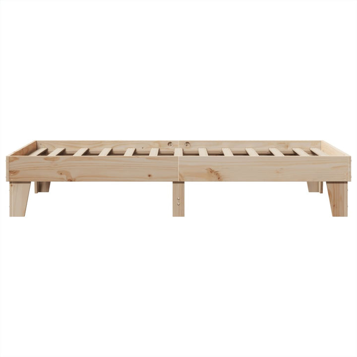 sengeramme uden madras 90x190 cm massivt fyrretræ
