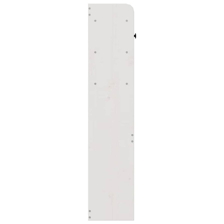 sengegavl med opbevaring 75 cm massivt fyrretræ hvid