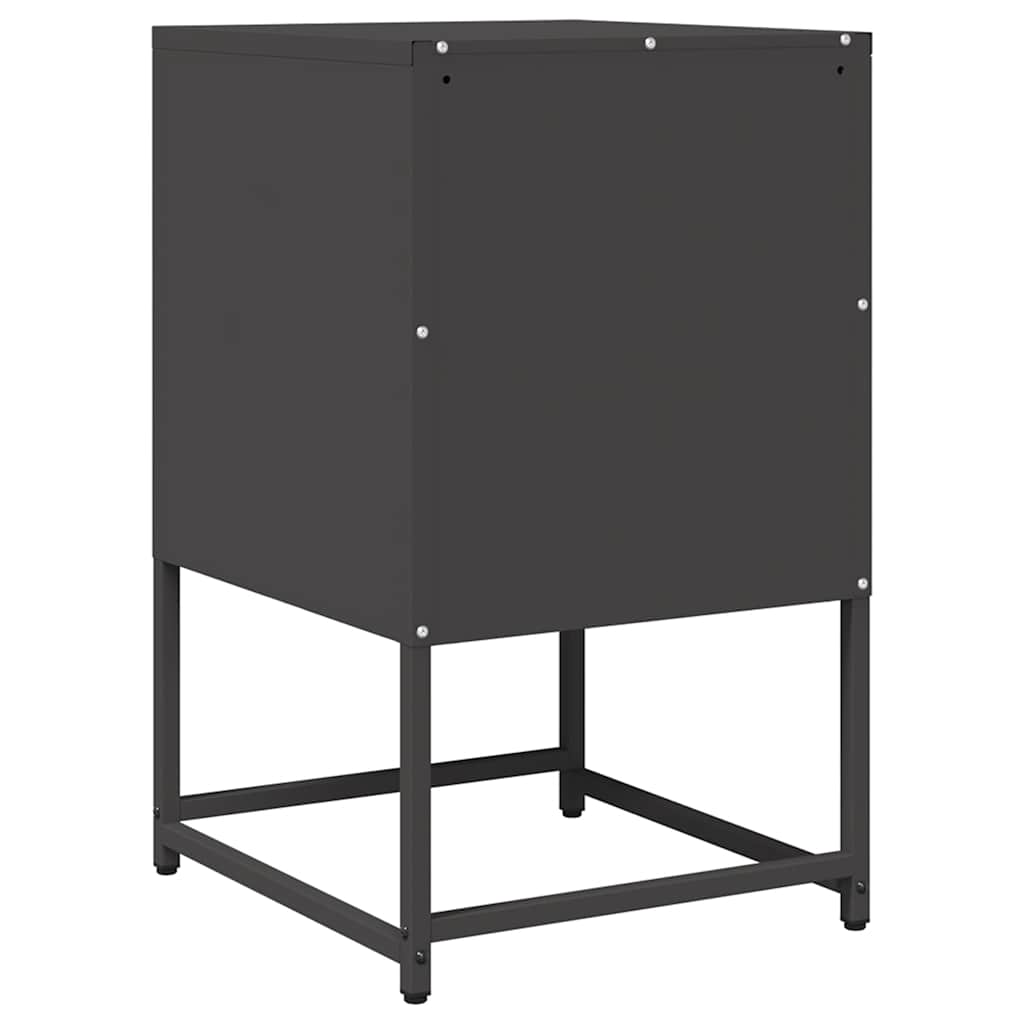 sengebord 36x39x60,5 cm koldvalset stål sort