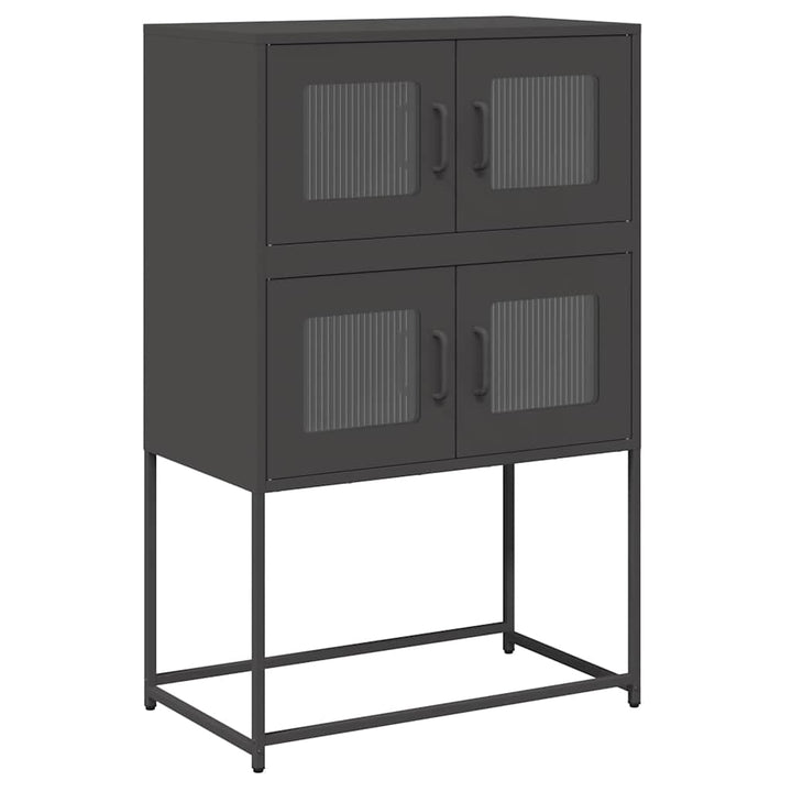 højskab 68x39x107 cm stål sort