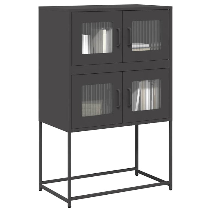 højskab 68x39x107 cm stål sort
