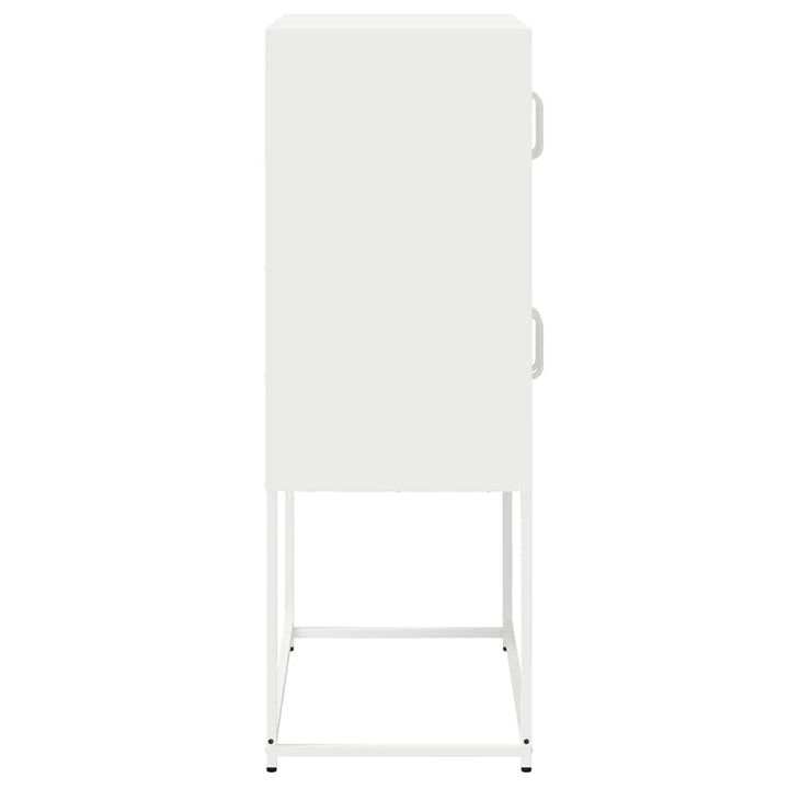højskab 68x39x107 cm stål hvid