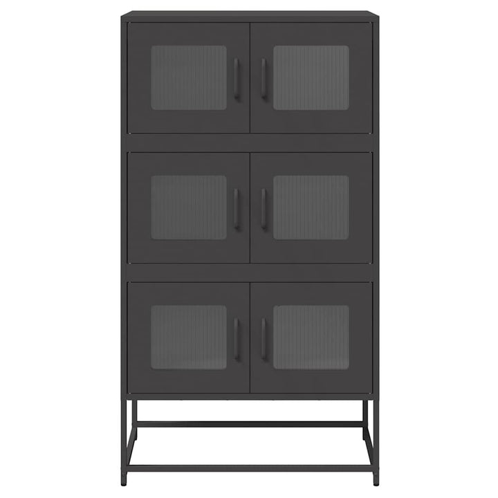 højskab 68x39x123 cm stål sort