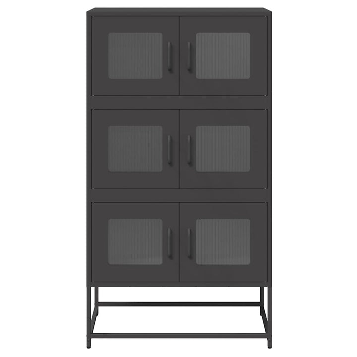 højskab 68x39x123 cm stål sort