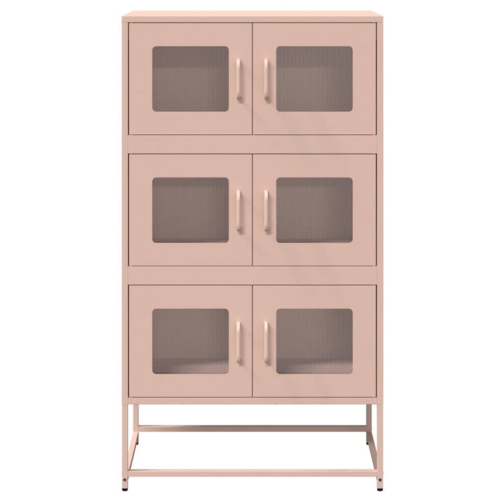 højskab 68x39x123 cm stål lyserød