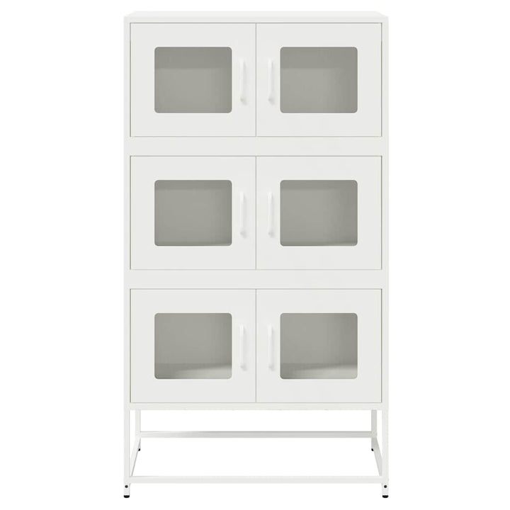 højskab 68x39x123 cm stål hvid