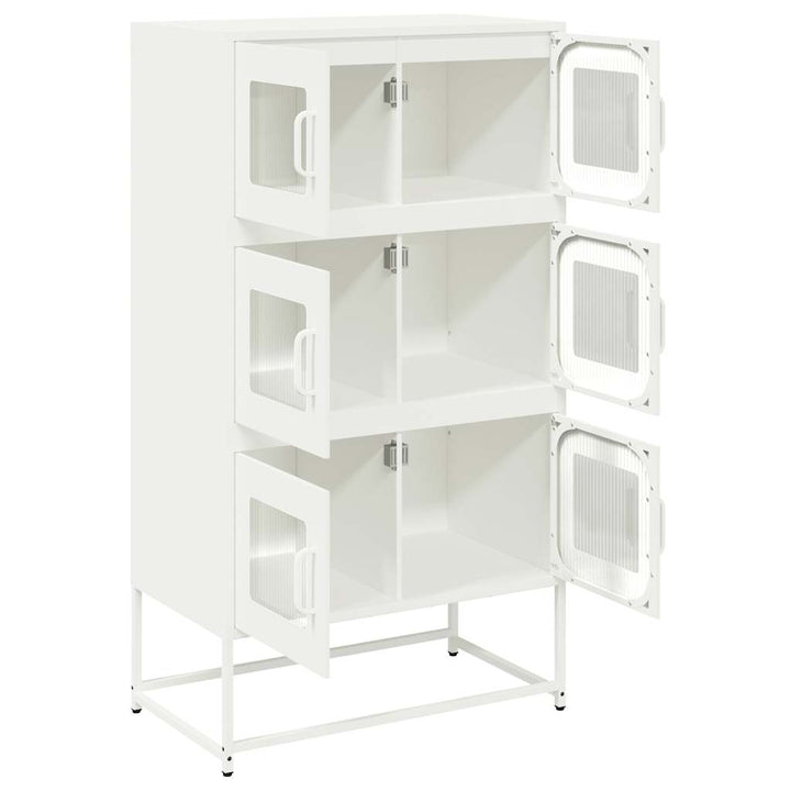 højskab 68x39x123 cm stål hvid