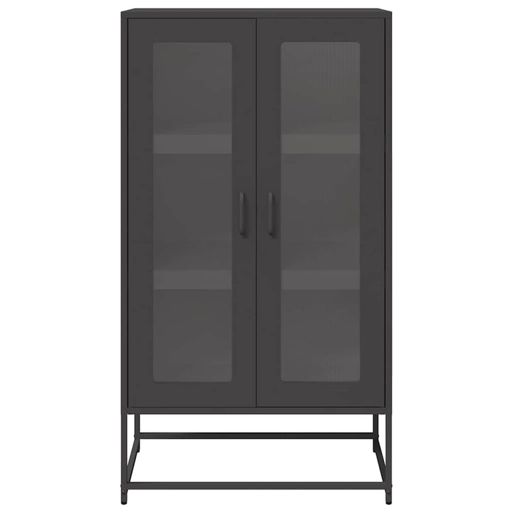 højskab 68x39x123 cm stål sort