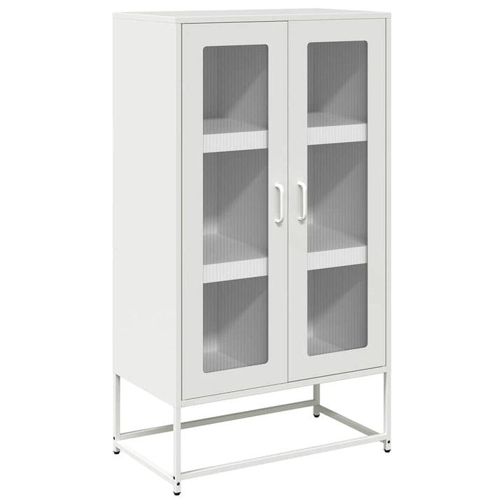 højskab 68x39x123 cm stål hvid