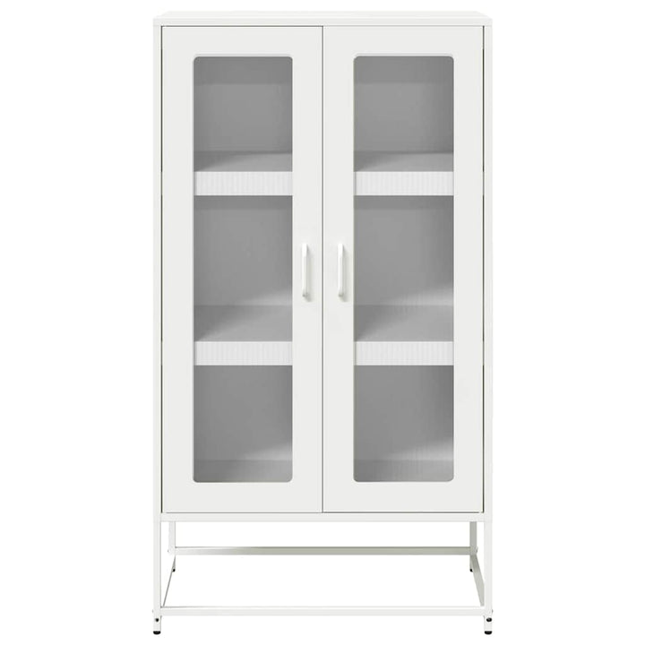 højskab 68x39x123 cm stål hvid