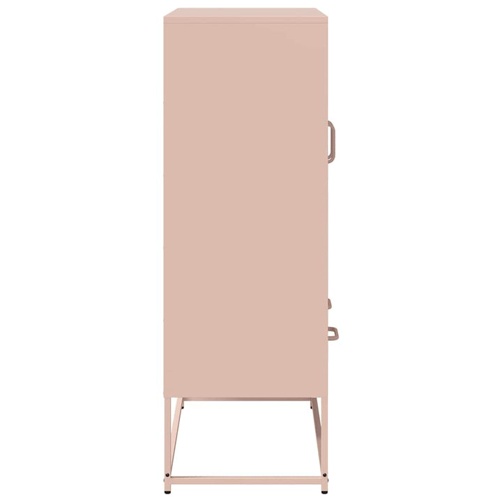 skab 68x39x111,5 cm stål lyserød
