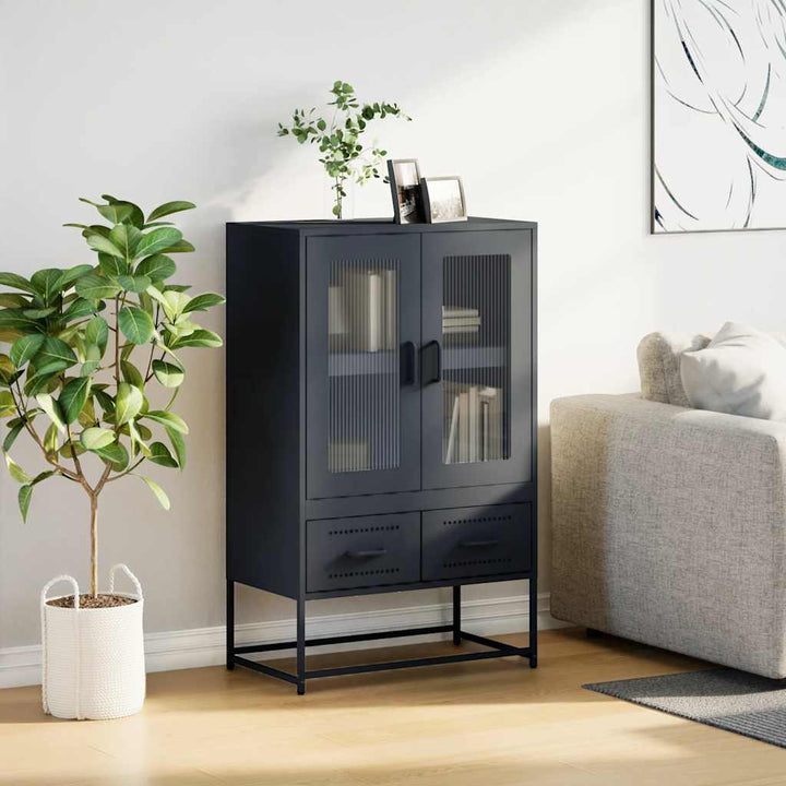 skab 68x39x111,5 cm stål antracitgrå